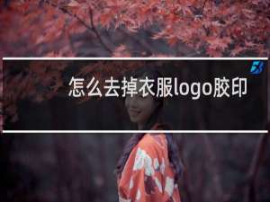 怎么去掉衣服logo胶印