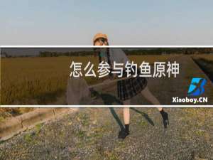 怎么参与钓鱼原神