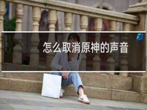 怎么取消原神的声音