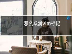 怎么取消vim标记