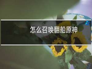 怎么召唤翻船原神