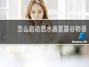 怎么启动洒水器星露谷物语