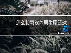 怎么和喜欢的男生聊篮球