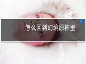 怎么回到幻境原神里