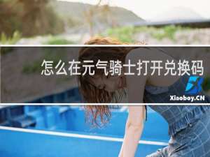 怎么在元气骑士打开兑换码