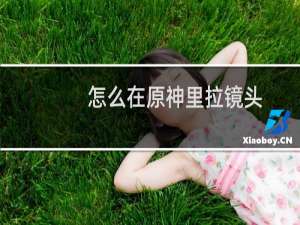 怎么在原神里拉镜头