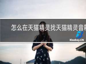 怎么在天猫精灵找天猫精灵音箱