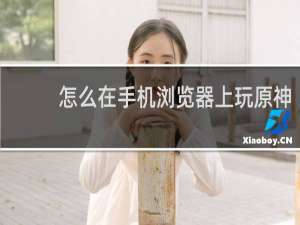 怎么在手机浏览器上玩原神