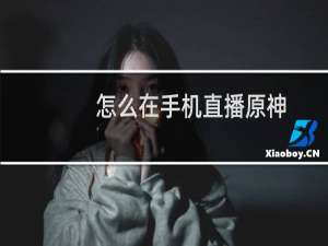 怎么在手机直播原神