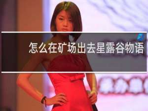 怎么在矿场出去星露谷物语