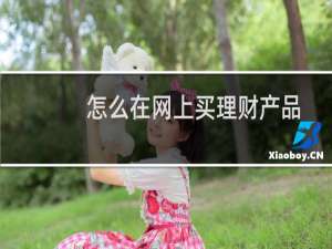 怎么在网上买理财产品