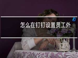 怎么在钉钉设置员工外勤打卡权限