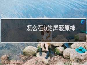 怎么在b站屏蔽原神