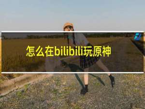 怎么在bilibili玩原神