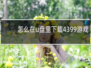 怎么在u盘里下载4399游戏
