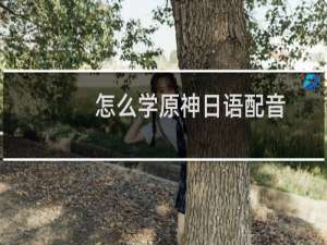 怎么学原神日语配音