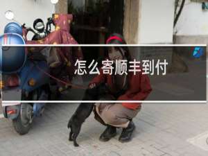 怎么寄顺丰到付