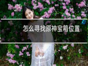 怎么寻找原神宝箱位置