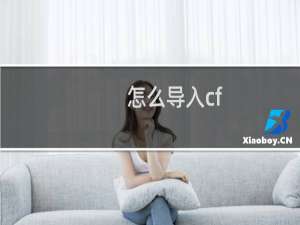 怎么导入cf