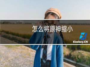 怎么将原神缩小