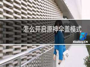 怎么开启原神伞盖模式