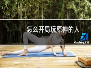 怎么开局玩原神的人