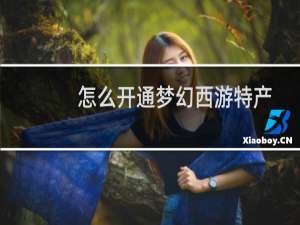 怎么开通梦幻西游特产