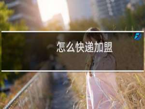 怎么快递加盟