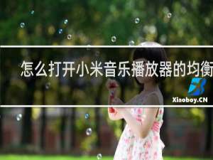 怎么打开小米音乐播放器的均衡器