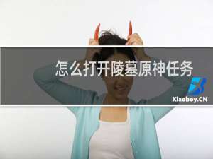 怎么打开陵墓原神任务