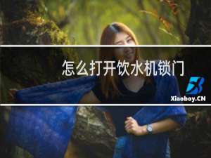 怎么打开饮水机锁门