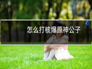 怎么打核爆原神公子