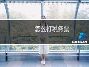 怎么打税务票