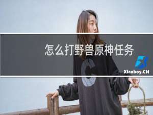 怎么打野兽原神任务