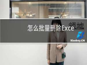 怎么批量删除Excel表格中的空白行