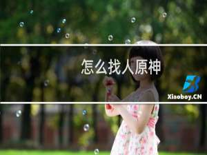 怎么找人原神
