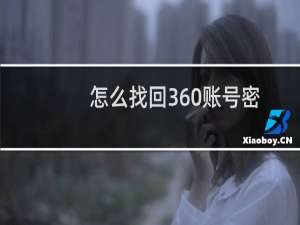 怎么找回360账号密码