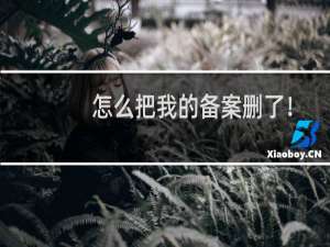 怎么把我的备案删了！-虚拟主机/数据库问题