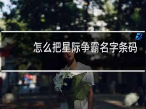 怎么把星际争霸名字条码