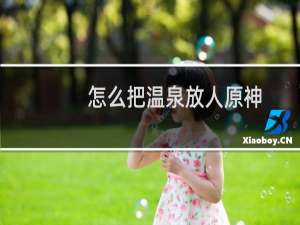 怎么把温泉放人原神