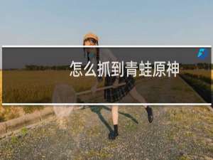怎么抓到青蛙原神