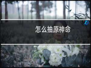 怎么抽原神命