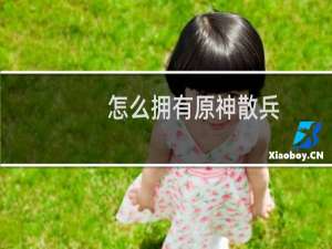 怎么拥有原神散兵