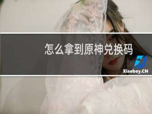 怎么拿到原神兑换码