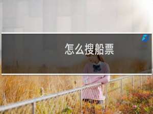 怎么搜船票