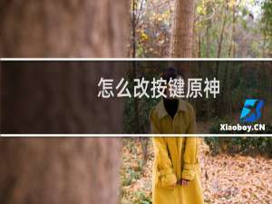 怎么改按键原神