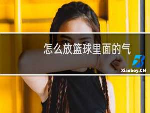 怎么放篮球里面的气