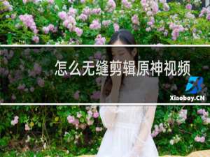 怎么无缝剪辑原神视频