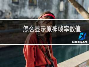 怎么显示原神帧率数值