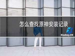 怎么查找原神安装记录